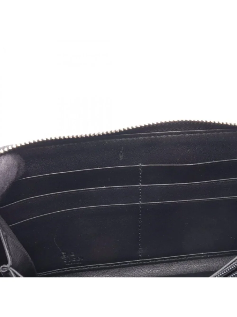 Gucci Round Wallet Micro Guccissima Black Leather - Picture 7 of 9